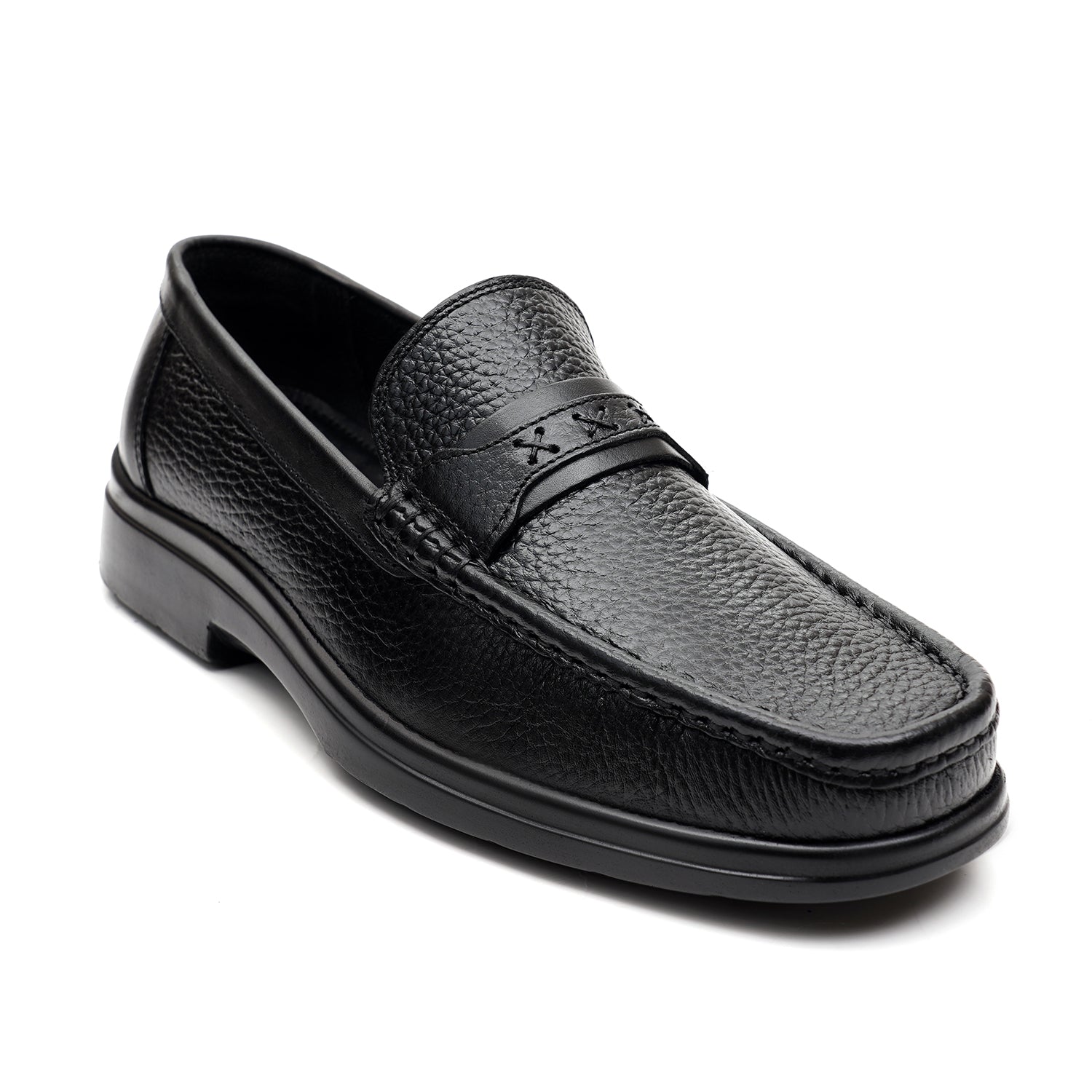 LEATHER SHOES - 4532 BLACK