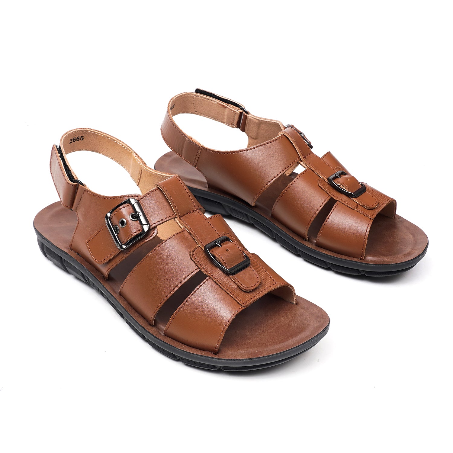 LEATHER SANDAL - AK-115 TAN