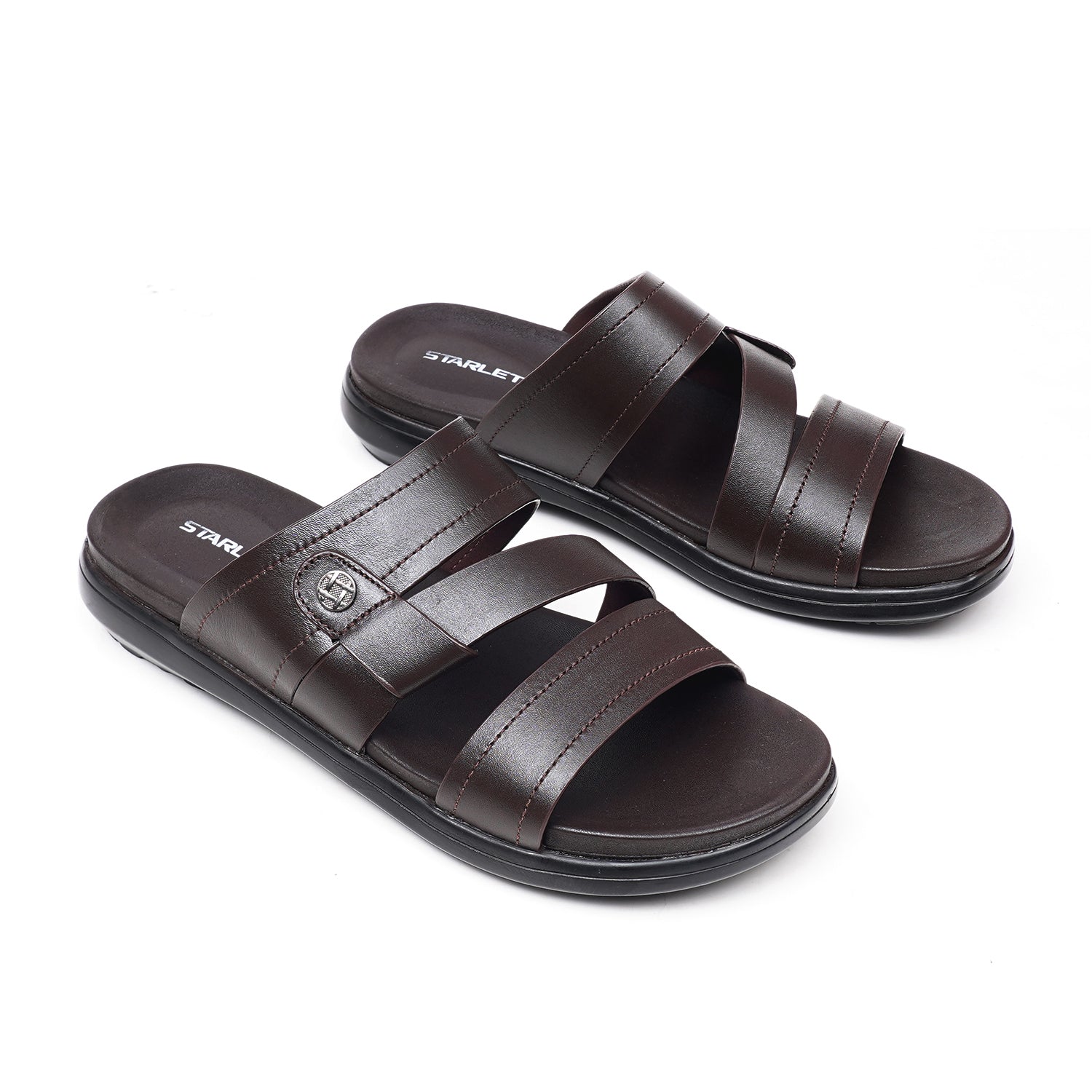 LEATHER SANDAL - VCT-016 BROWN