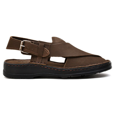 LEATHER PESHAWARI  CHAPPAL - 4006 EXPRESSO