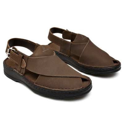 LEATHER PESHAWARI  CHAPPAL - 4006 EXPRESSO