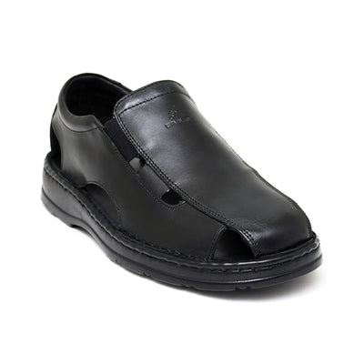 LEATHER SANDAL - 4007 BLACK