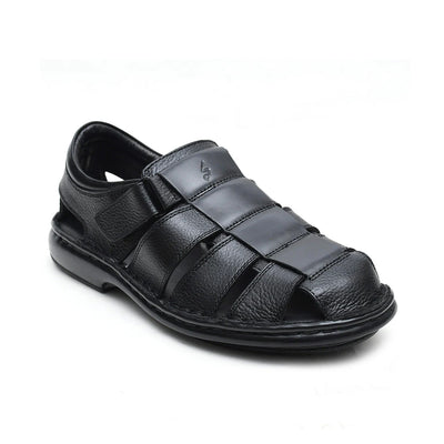 LEATHER SANDAL - 5053 BLACK