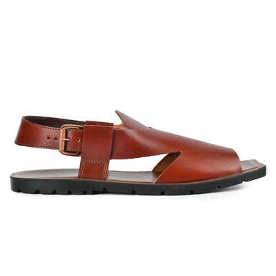 LEATHER PESHAWARI  CHAPPAL - NPT-05 MAROON