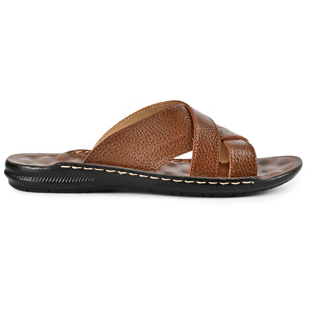 LEATHER SLIPPER - SR-1127 TAN