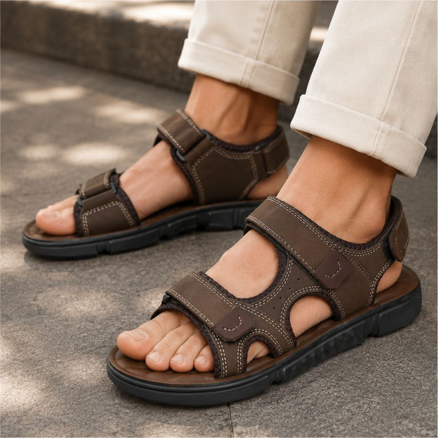 LEATHER SANDAL - SPT-1223 EXPRESSO