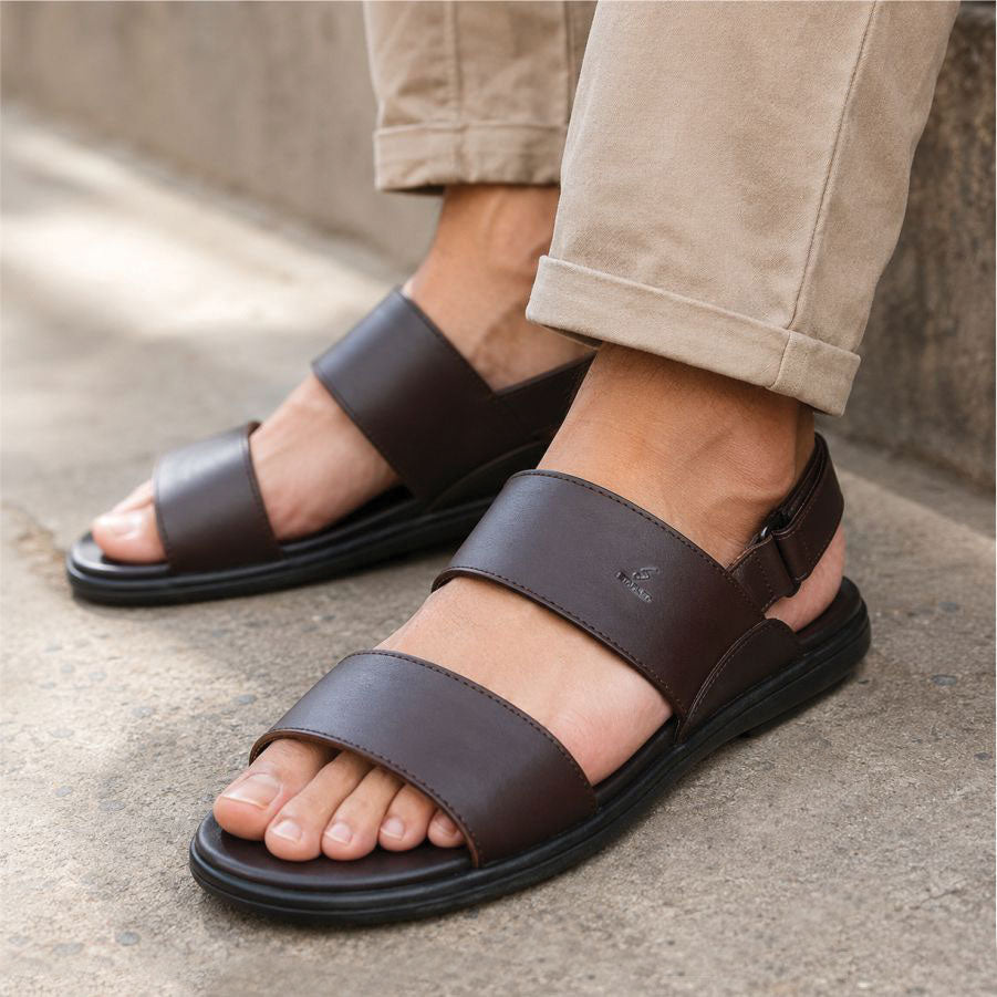 LEATHER SANDAL - VCT-101 BROWN