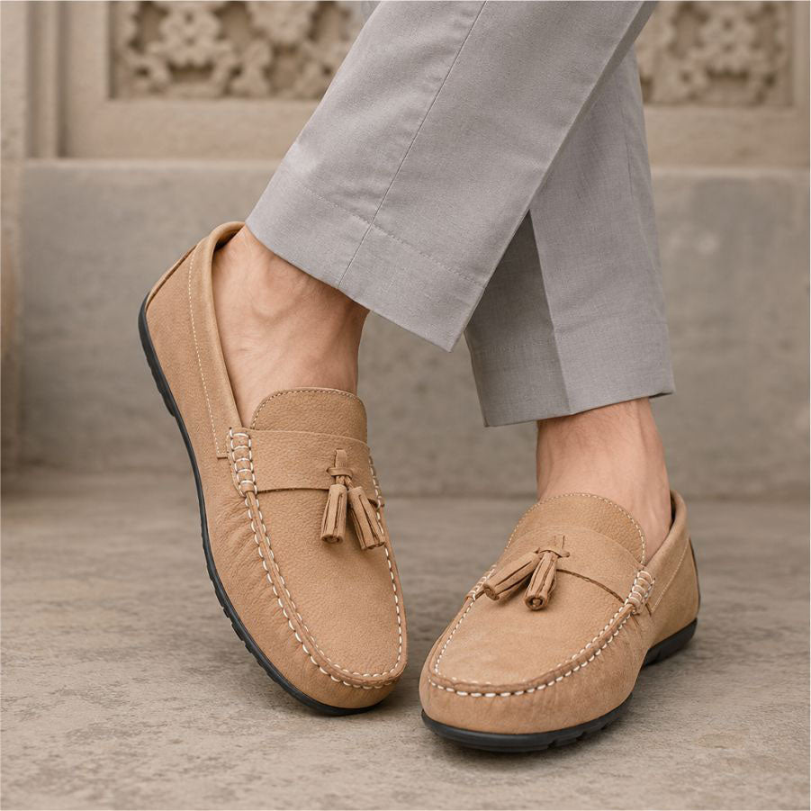 LEATHER SHOES - FLD-02 CAMEL