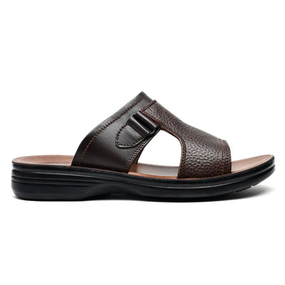 LEATHER SLIPPER - VO-623 BROWN