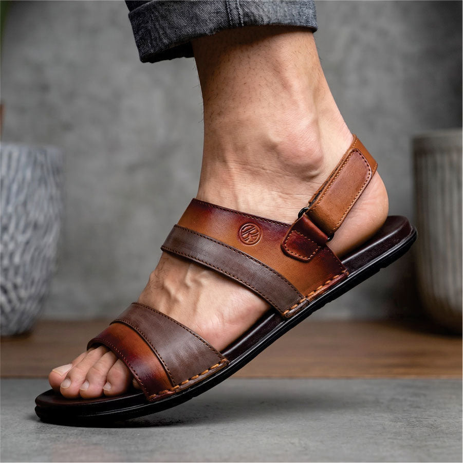LEATHER SANDAL - CHM-101 TAN
