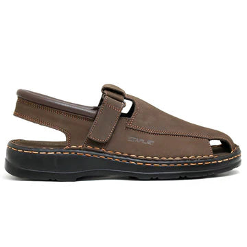 LEATHER SANDAL - 4001 EXPRSSO