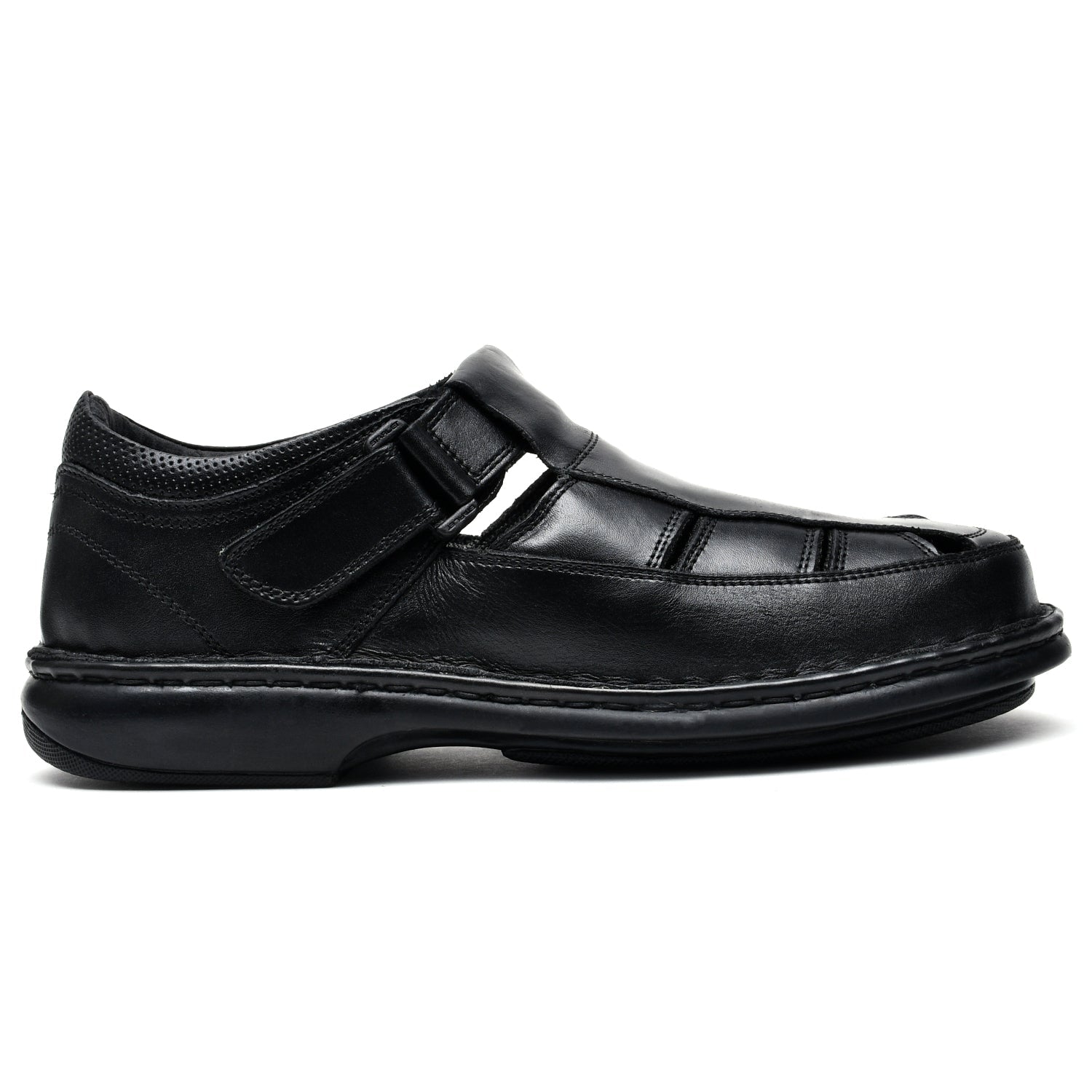 LEATHER SANDAL - 5050 BLACK