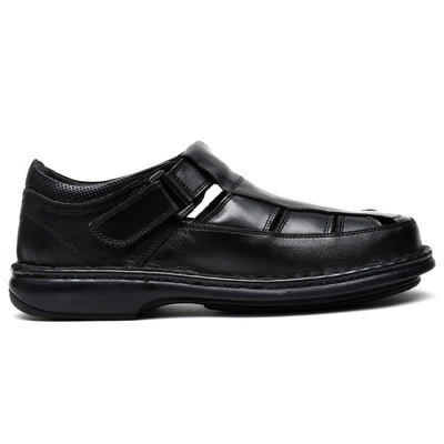 LEATHER SANDAL - 5050 BLACK