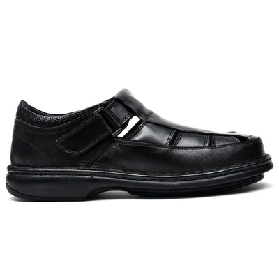 LEATHER SANDAL - 5050 BLACK