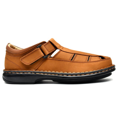 LEATHER SANDAL - 5050 MUSTARD