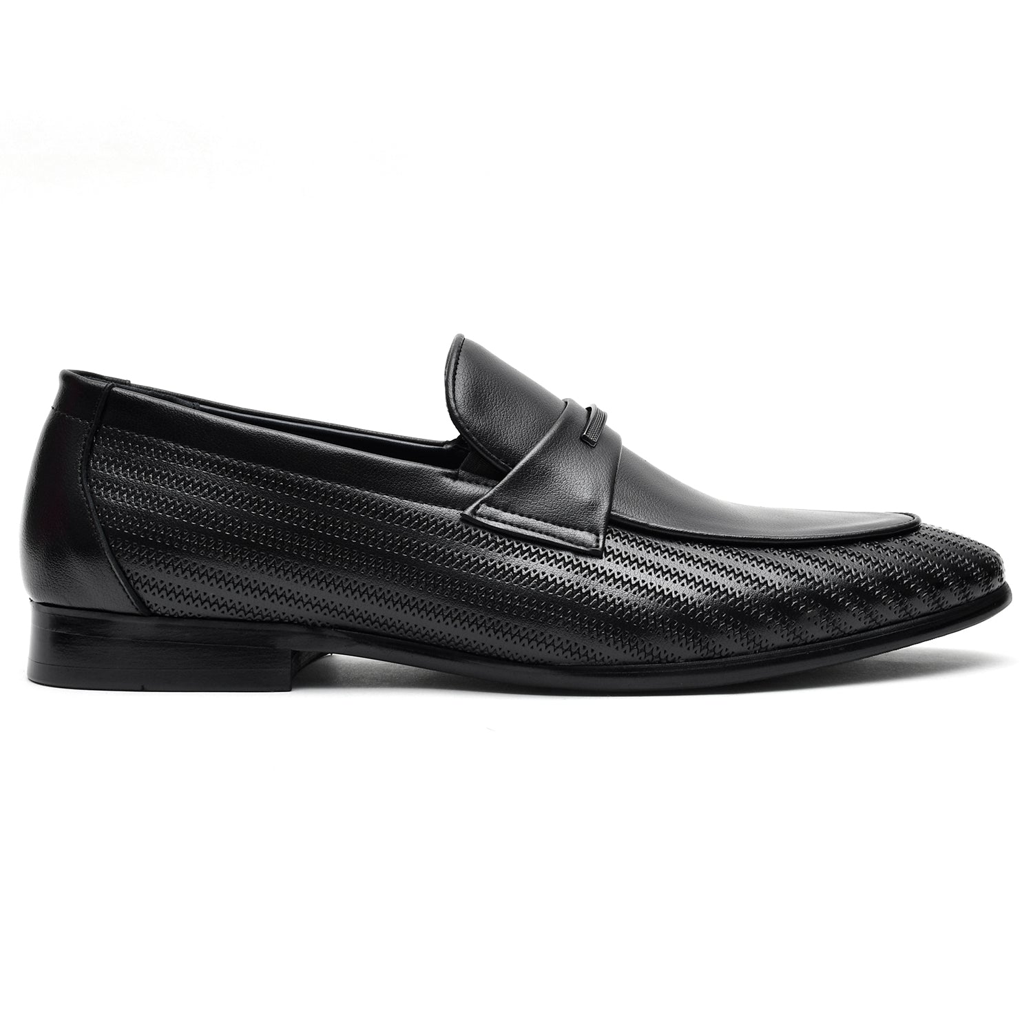 LEATHER SHOES - 7378-A4 BLACK