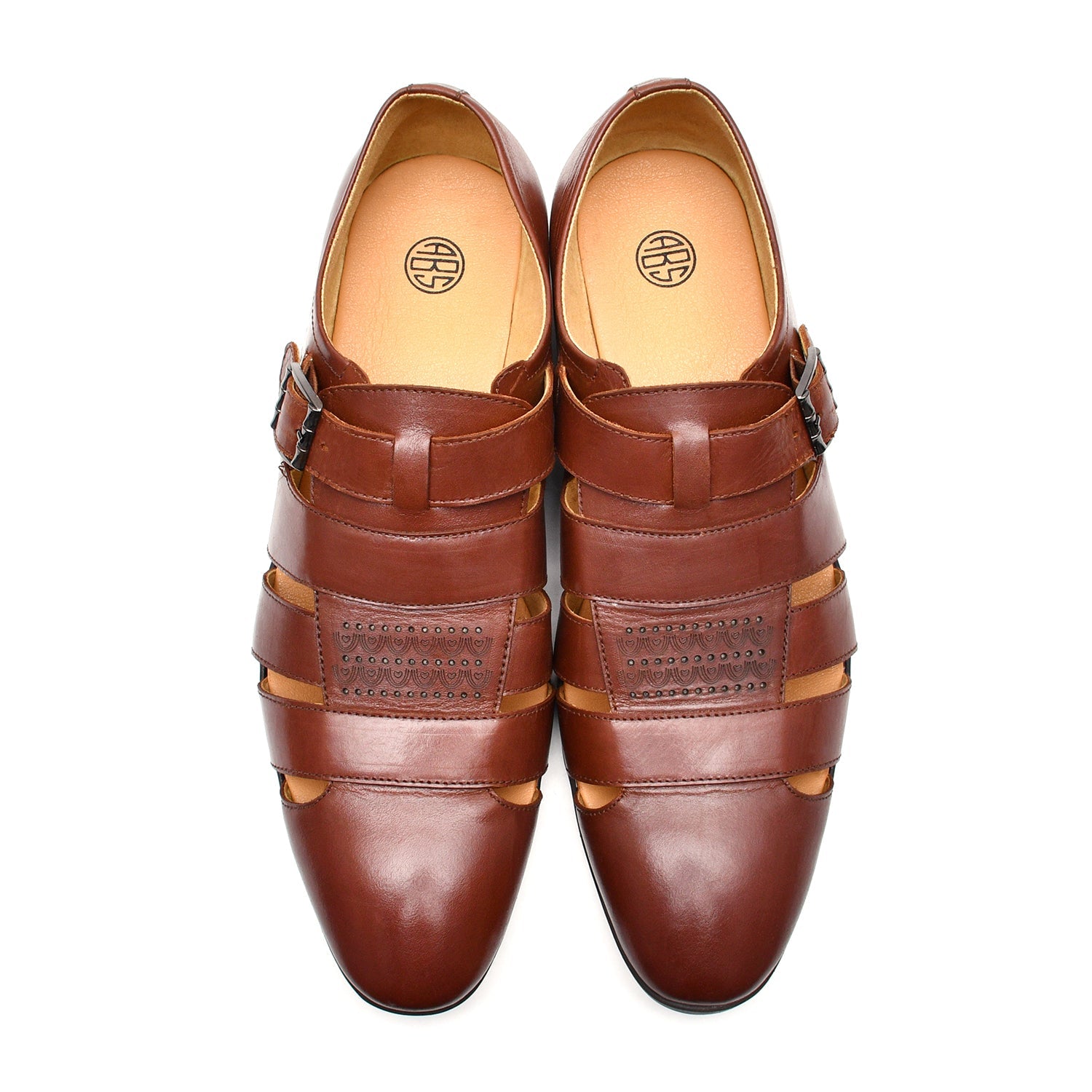 LEATHER SHOES - NCF-102 BROWN