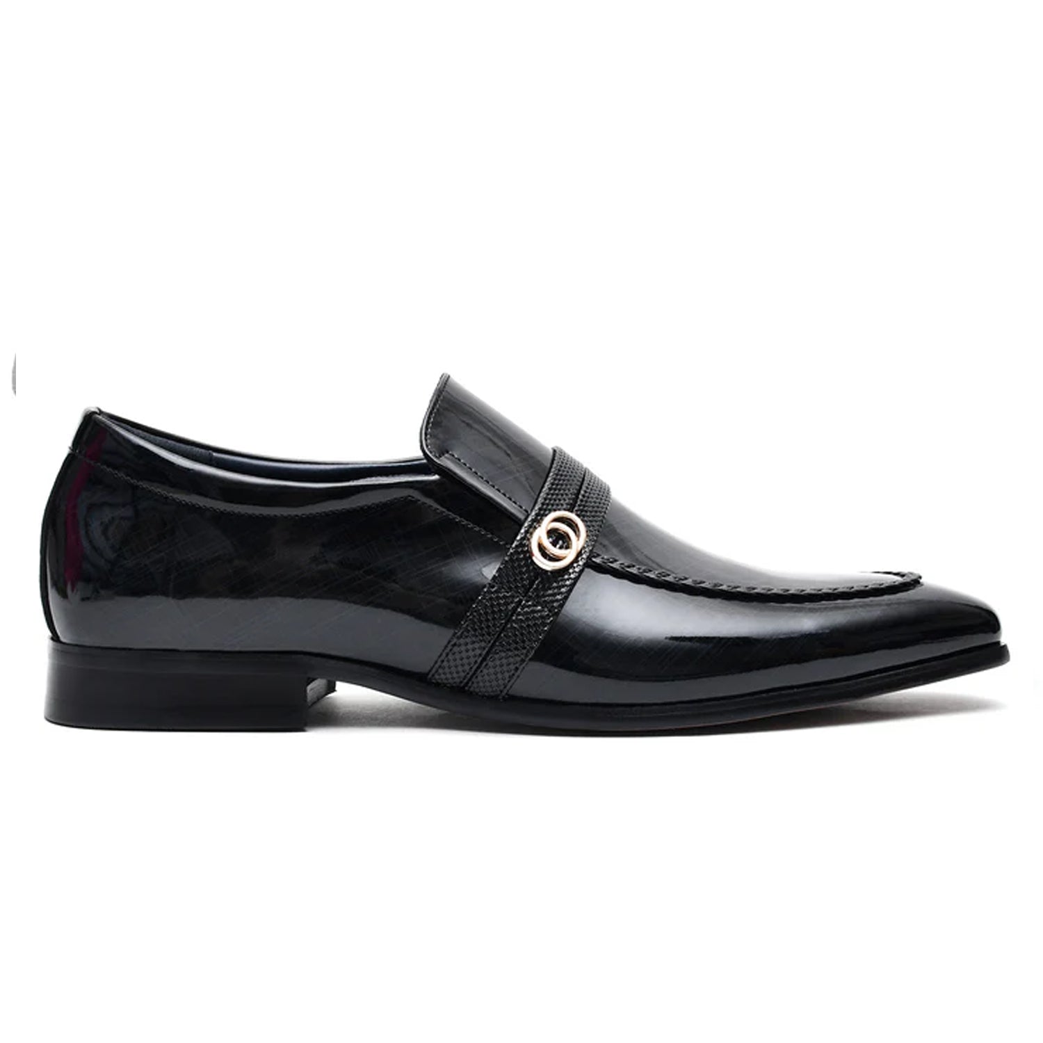 LEATHER SHOES - A3688-N3 BLACK