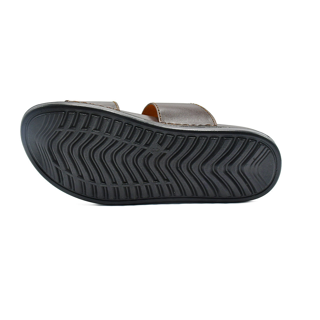 LEATHER SLIPPER - AR-006 BLACK