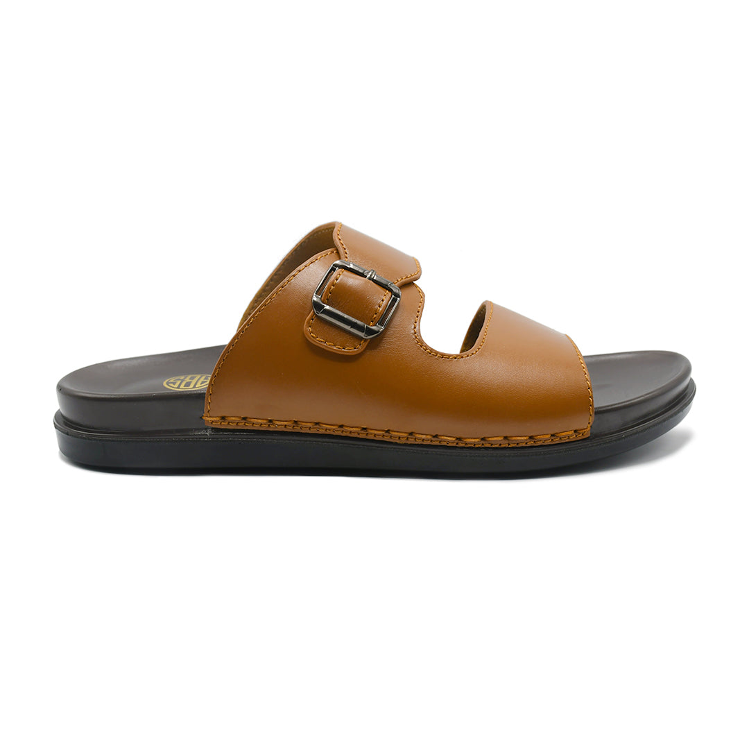 LEATHER SLIPPER - AR-006 BLACK