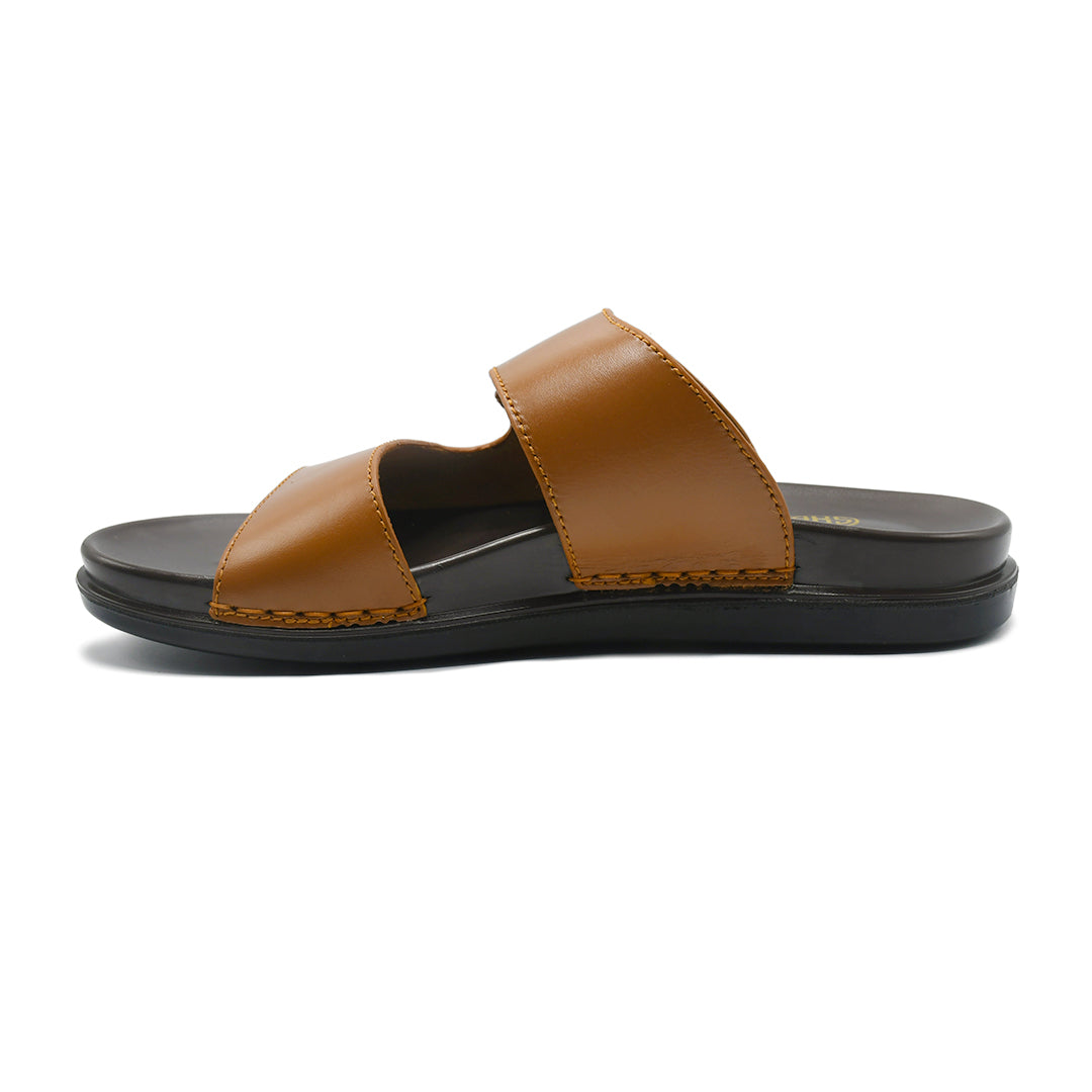 LEATHER SLIPPER - AR-006 BLACK