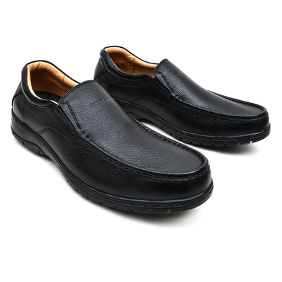 LEATHER SHOES - ANATOMIC-006 BLACK