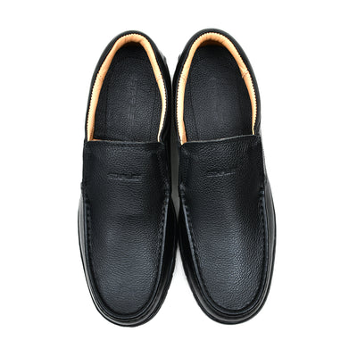 LEATHER SHOES - ANATOMIC-006 BLACK