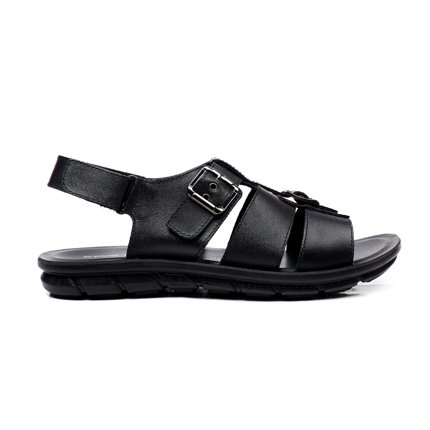 LEATHER SANDAL - AK-115 BLACK