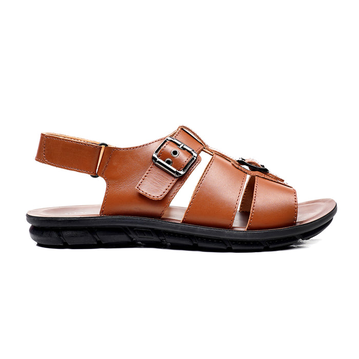 LEATHER SANDAL - AK-115 TAN