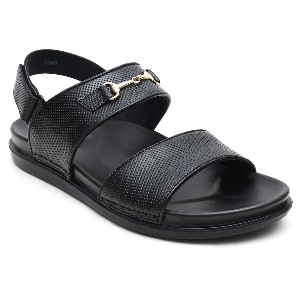 LEATHER SANDAL - AR-106 BLACK