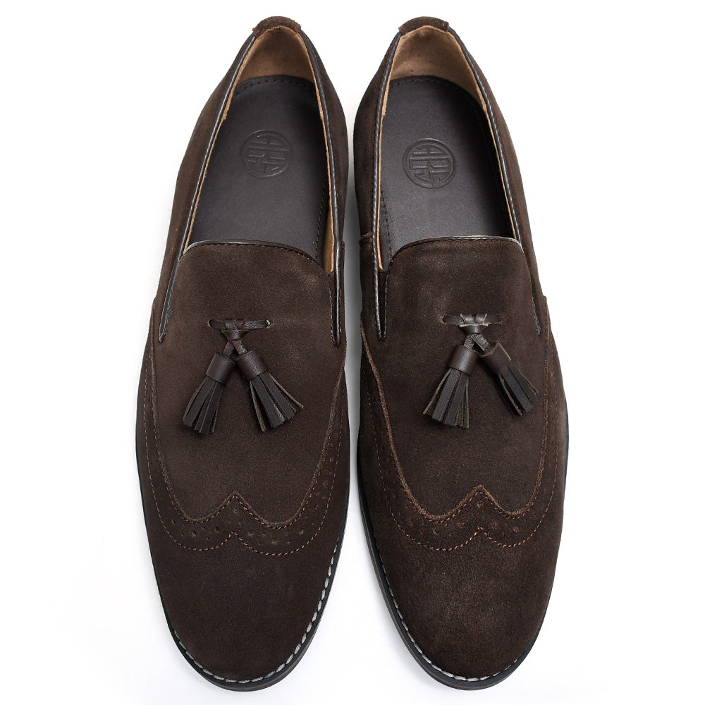 LEATHER SHOES - GARNIZO-022 BROWN