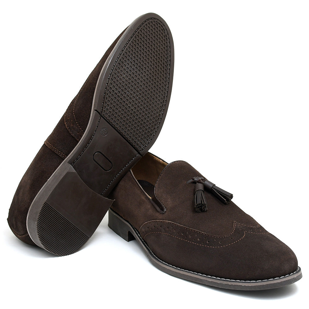 LEATHER SHOES - GARNIZO-022 BROWN