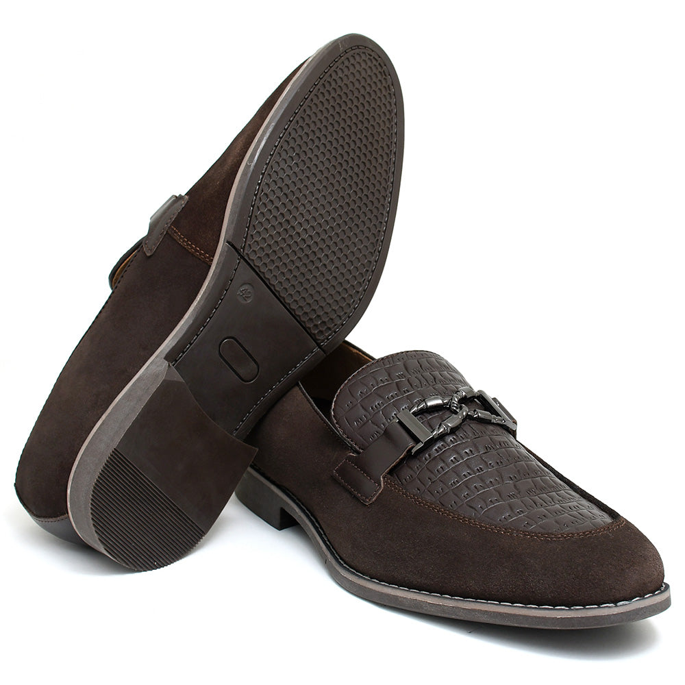 LEATHER SHOES - GARNIZO-023 BROWN