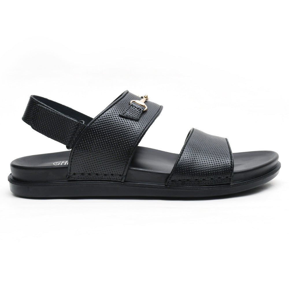 LEATHER SANDAL - AR-106 BLACK