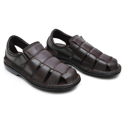 LEATHER SANDAL - 5053 BROWN