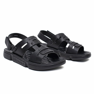 LEATHER SANDAL - SPT-1222 BLACK