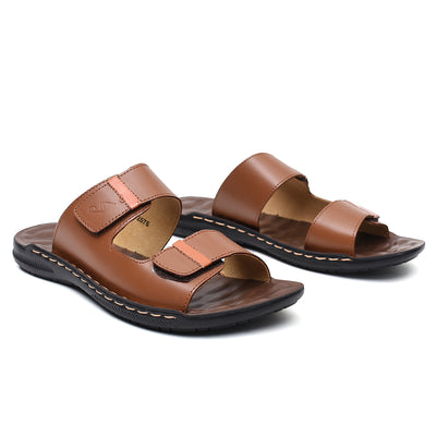 LEATHER SLIPPER - SR-1131 TAN