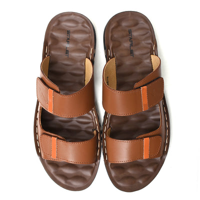 LEATHER SLIPPER - SR-1131 TAN