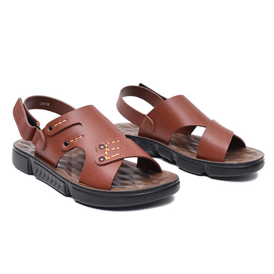 LEATHER SANDAL - SPT-1221 TAN