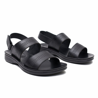 LEATHER SLIPPER - VO-651 BLACK
