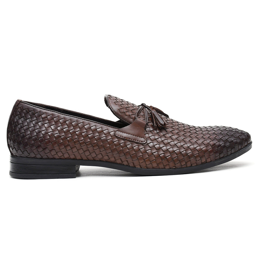 LEATHER SHOES - NCF-25 BROWN