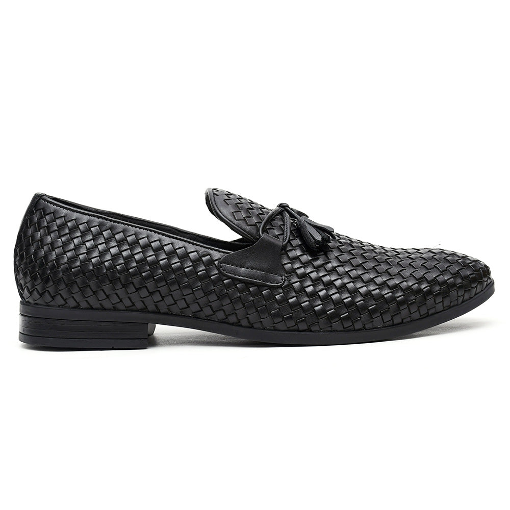 LEATHER SHOES - NCF-25 BLACK