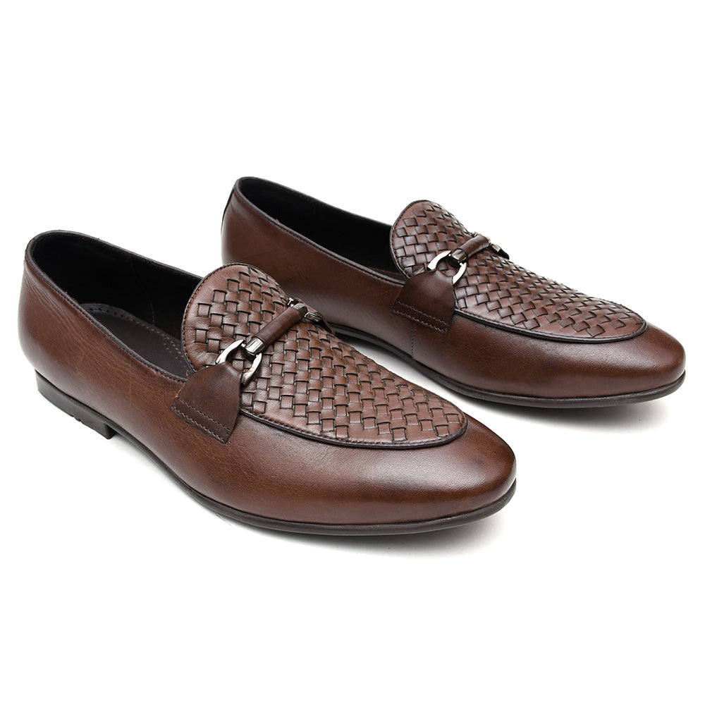 LEATHER SHOES - MICHAEL-102 BROWN