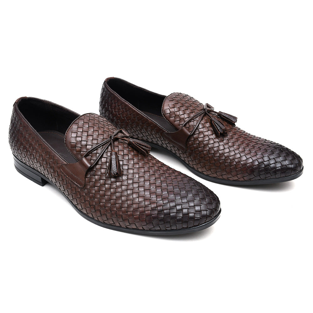 LEATHER SHOES - NCF-25 BROWN