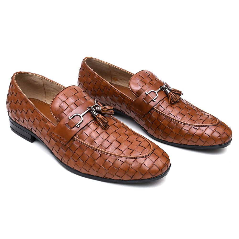 LEATHER SHOES - NCF-20  TAN