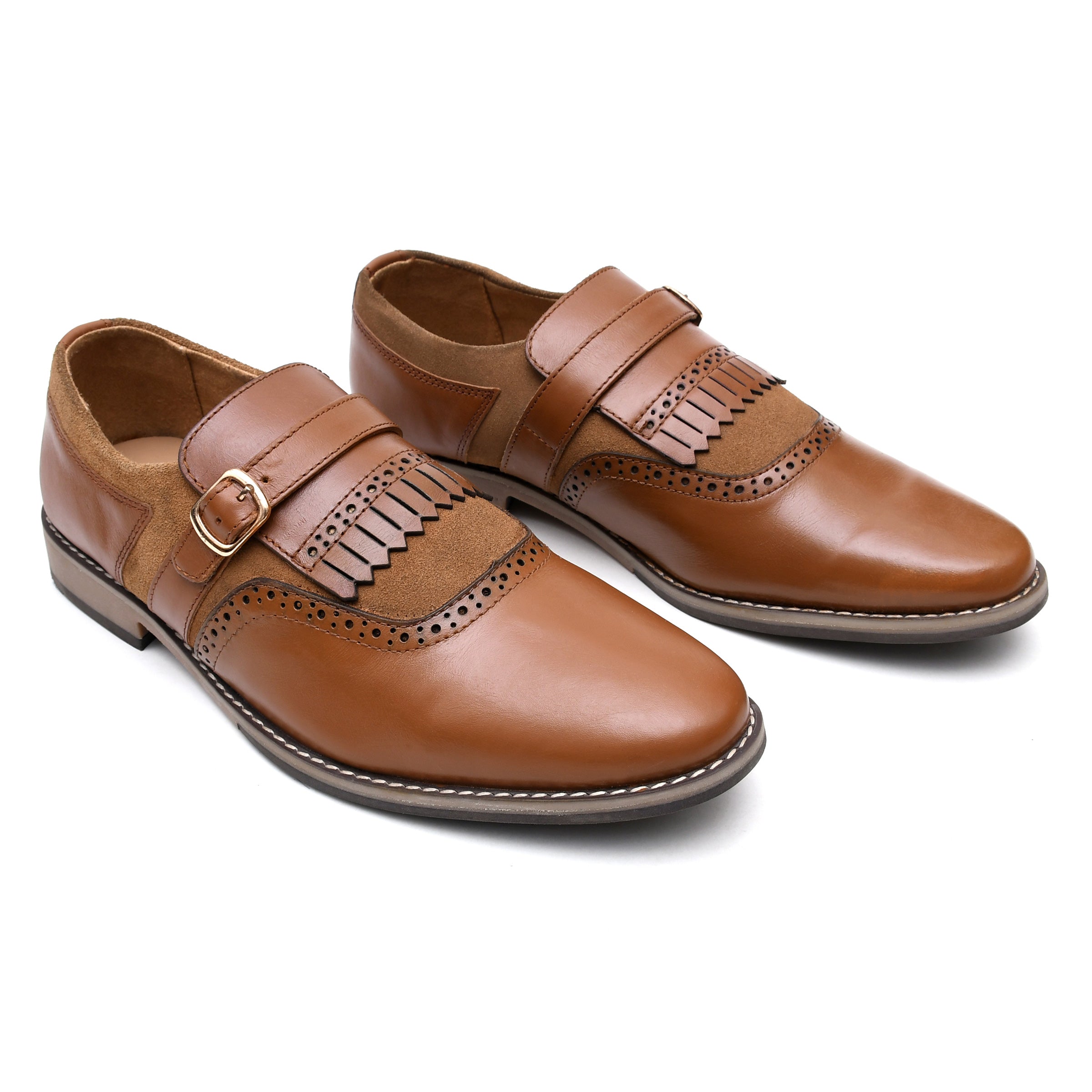 LEATHER SHOES - GARNIZO-025 TAN