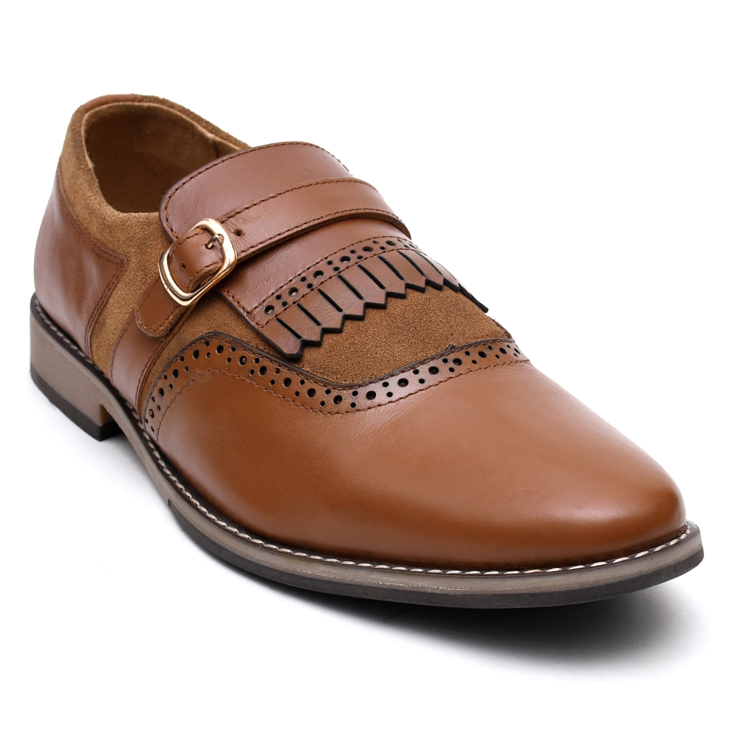 LEATHER SHOES - GARNIZO-025 TAN