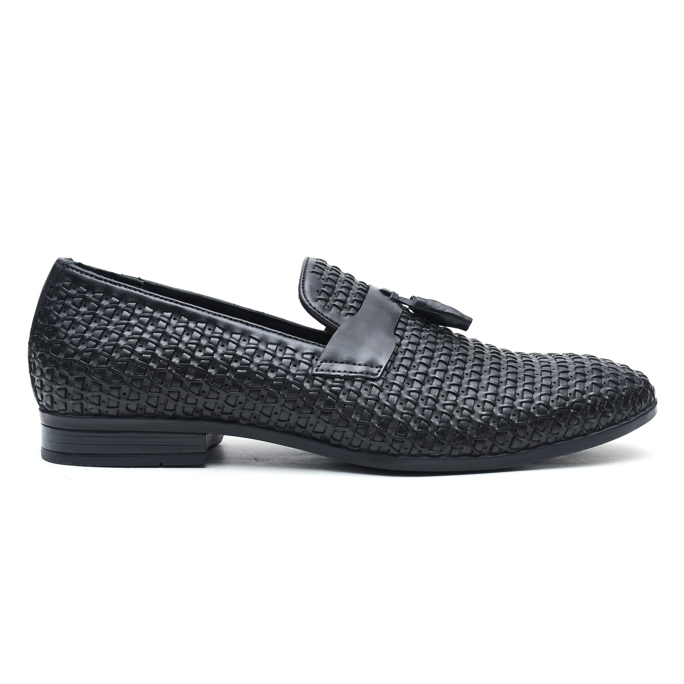 LEATHER SHOES - NCF-021 BLACK