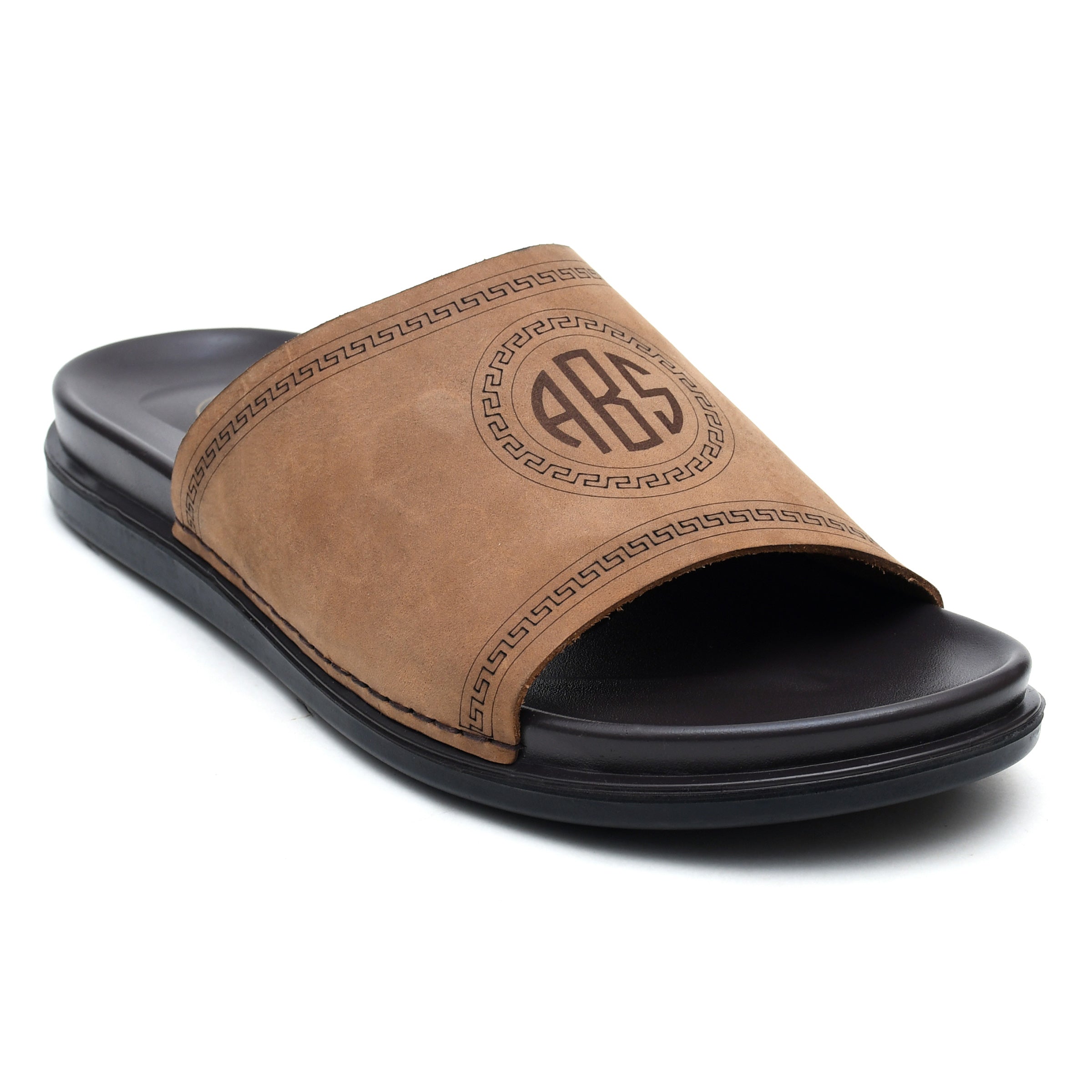 LEATHER SLIPPER - AR-010 TAN