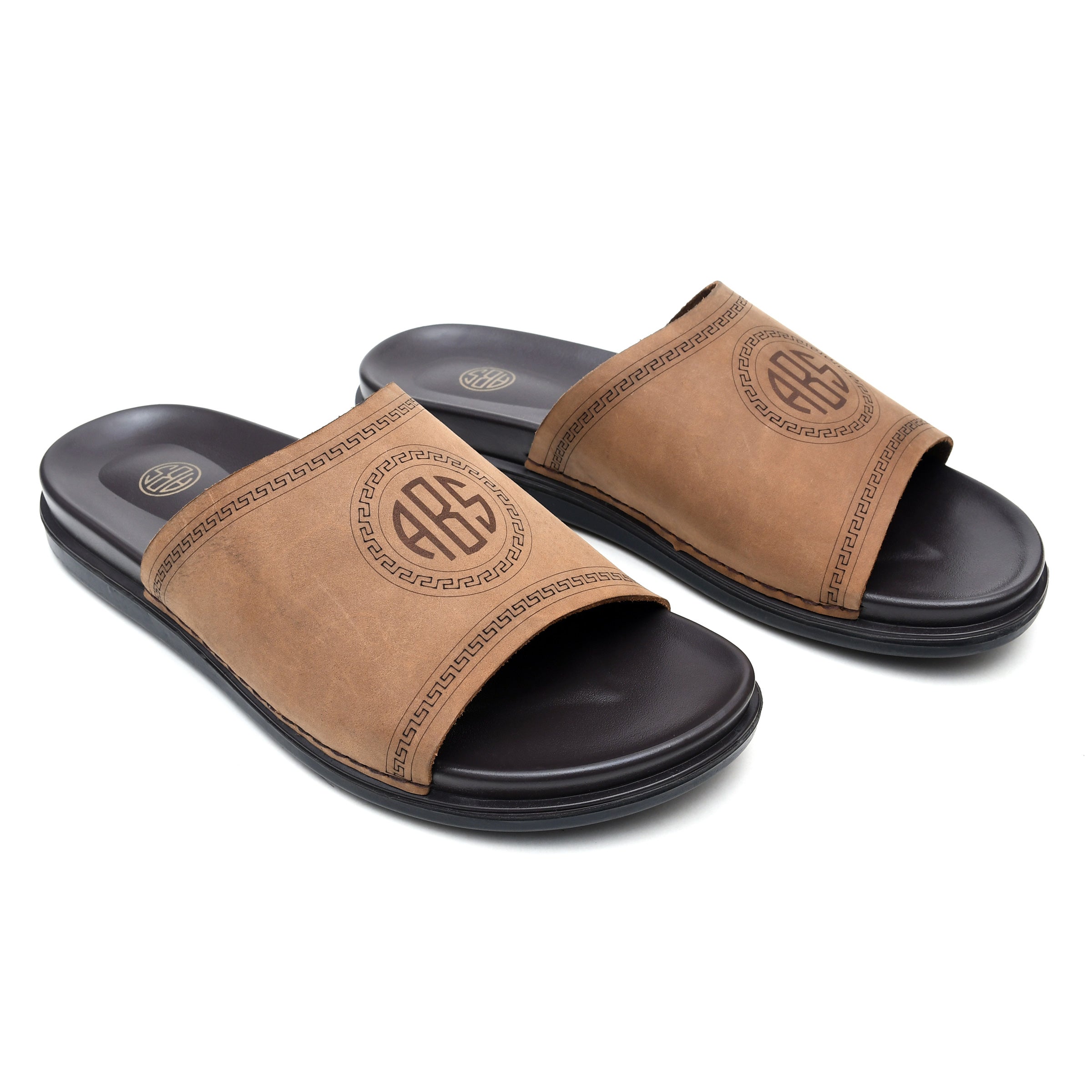 LEATHER SLIPPER - AR-010 TAN
